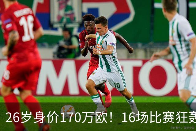 26岁身价170万欧！16场比赛狂轰13球，国足没有归化他后悔吗？